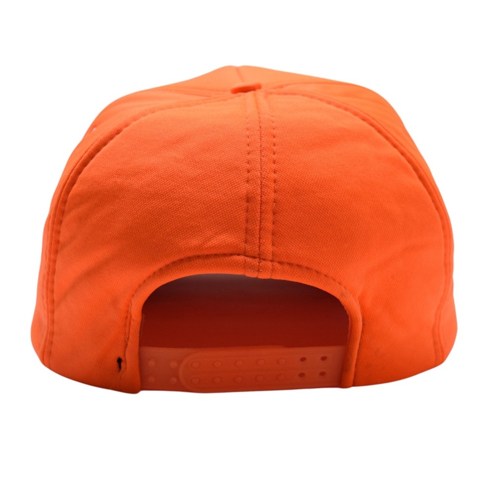 Vintage 90s Kentucky Fish & Wildlife Co-Operator Hat Orange Snapback Trucker Cap - Picture 5 of 12